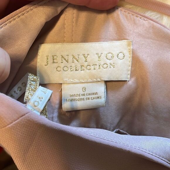 Jenny Yoo Collection Bridesmaid Chiffon Maxi Dress Blush - Picture 6 of 9